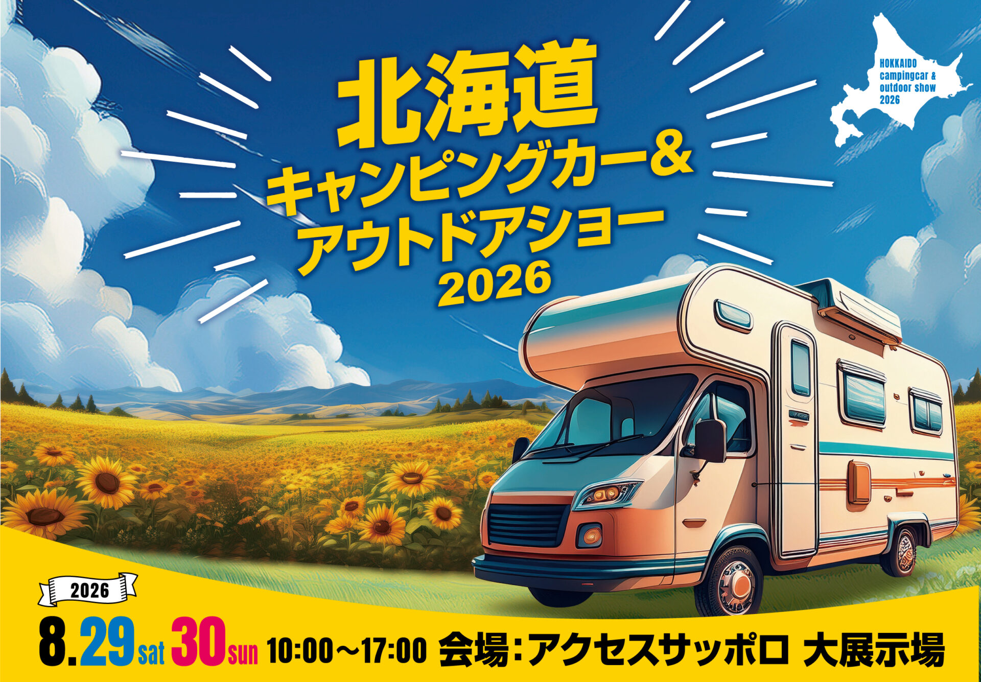 北海道キャンピングカー&アウトドアショー 2026 08/29~30